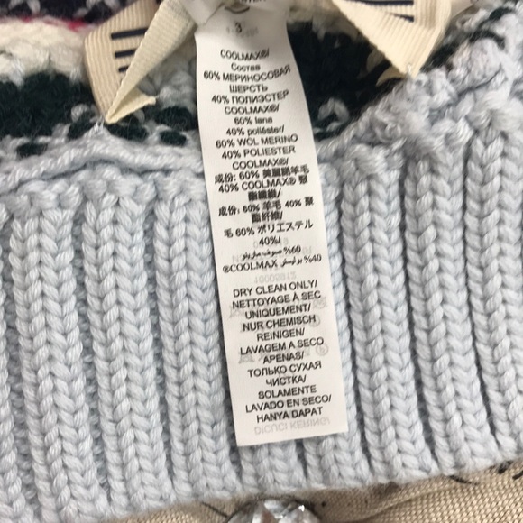 🎁TORY BURCH Performance Merino Fair Isle Scarf - Picture 9 of 9